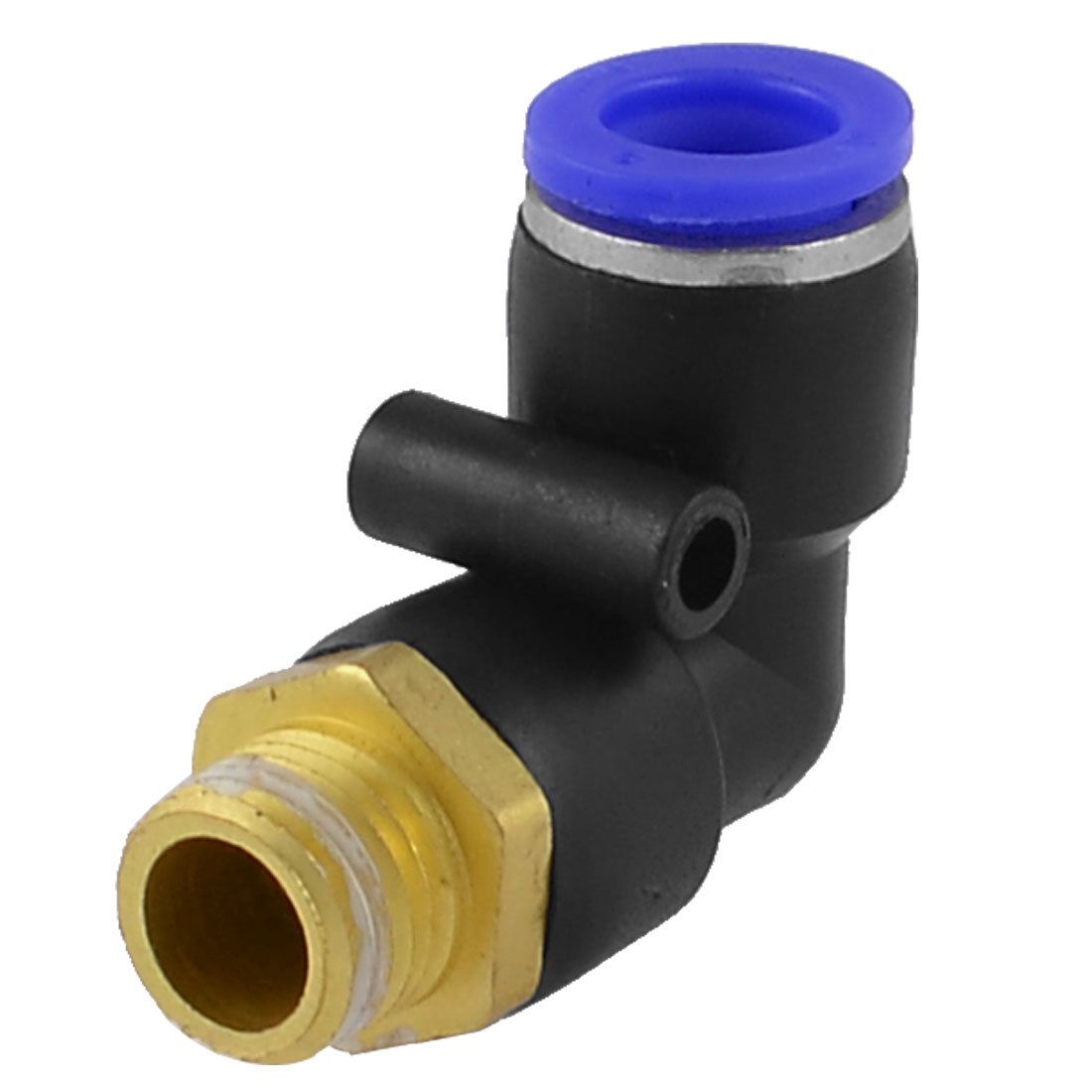 Push To Connect Tube Fitting,Male Elbow,10mm Tube OD X G1/8" Thread