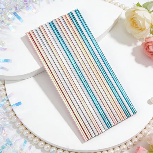 100 pitillos de papel multicolor desechables miniatura 3