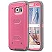 ULAK [KNOX ARMOR] Rugged Dual Layer Hybrid Protective Case for Samsung Galaxy S6 S VI(Hot Pink)