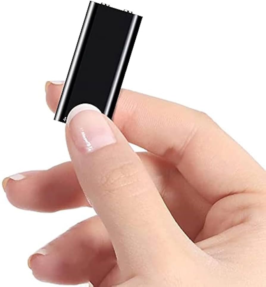 DDLC Digital Voice Mp3 Recorder 8GB Inbuilt Memory Small Size Audio Recording Device Clear Voice Sound Recording Upto 10 Feet, Up to 12 Hours Working Time - Black (8gb)