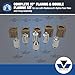 Mastercool 71098 37° Flaring & Double Flaring Adapter Set – Hydraulic Tool Compatible – For Automotive, Racing, Hydraulic & HVAC Applications (3/16” to 1/2”)