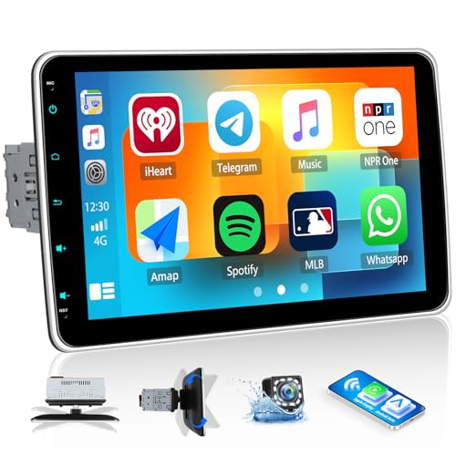 Radio para auto con pantalla táctil 10.1 pulg y Carplay miniatura 1