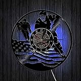 Wanduhr, Vinyl, Schallplatte, Eishockey, handgefertigte Uhr, Schlafzimmer, Zimmer, Wanddekoration, Geschenk