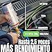 Imagen de AC REPAIR 3 en 1 Kit Recarga Aire Acondicionado Coche con Aceite y Sellante Detector Tapa Fugas 220g Sustituto Gas Refrigerante R134a R12 Manómetro LP Recambio con Sellador Compatible Coches 1992-2017