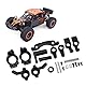 VGEBY RC-Metall-Upgrade-Teile-Kit, Aluminiumlegierung, Querlenker-Lenkbaugruppen-Set, RC-ZubehöR FüR ZD Racing DBX 10 1/10 Auto (Schwarz) Auto Modelle