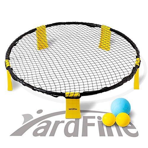 YardFine Spike Battle Ball Game Set Bounce Volleyball Game Kit Combo Beach Jump