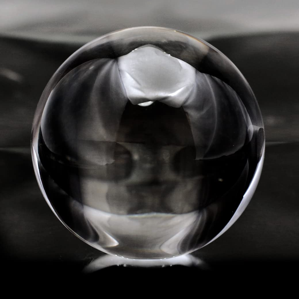 Amazon.co.jp: [GOLD STONE] 天然 無垢 水晶 丸玉 台座付き 直径約62mm