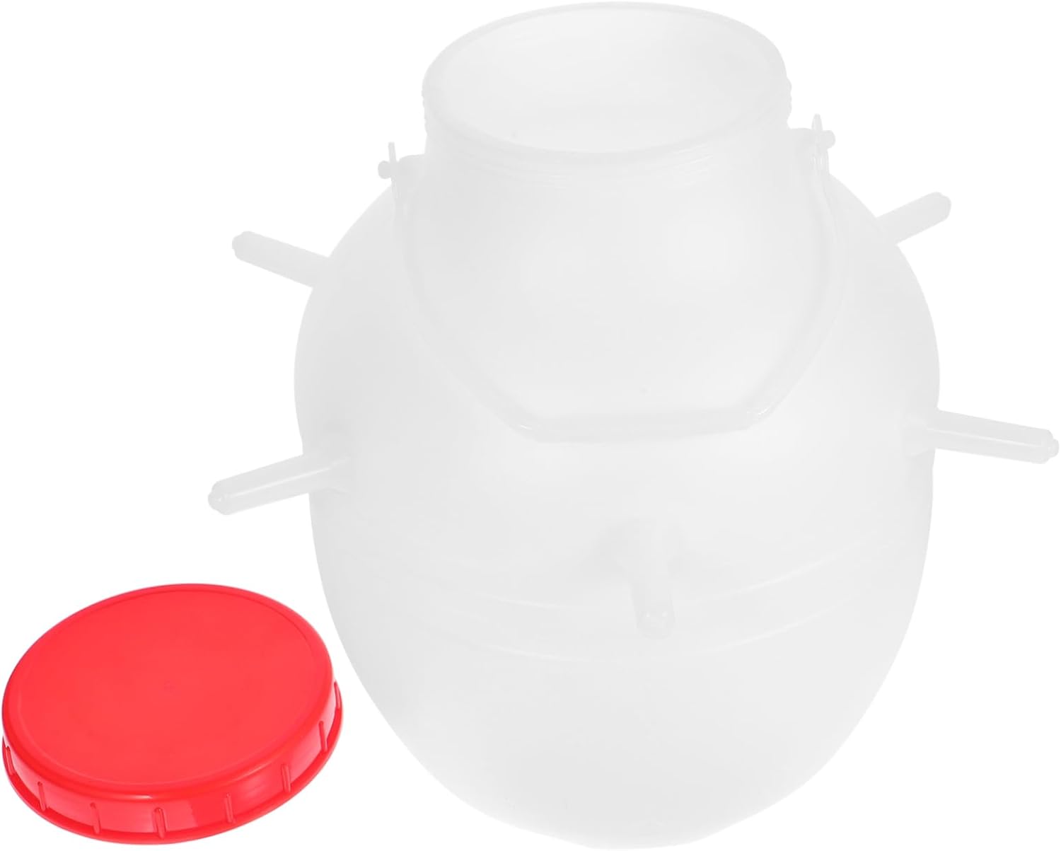 Yardwe Lamb Feeding Bucket Goat Milk Bottle with Removable Pacifier Durable and Easy to Clean Nursing Bottle for Young Livestock Feeding for Lambs and Calves