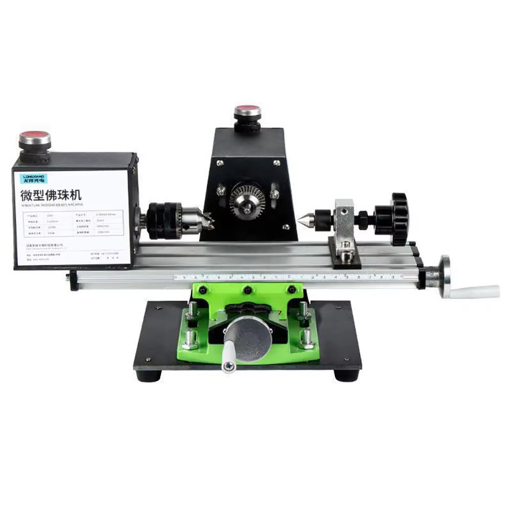 Mini machine à perles de Bouddha avec petit tour domestique pour bois