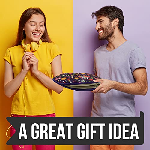 Sophix Tortilla Warmer Pouch - 12-Inch Large Size - This Thermal Insulated Fabric Holder Keeps Tortillas, Naan Bread, And Pizza Rolls Warm For Up To One Hour | Two Sided (Skull Design) #TOP4