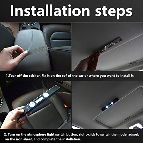 Wireless Led Starry Atmosphere Light, Multicolor Car Interior Lights, Rechargeable Rgb Car Led Strip Light, Neon Accent Lighting With Music Sync And Wireless Remote Decoration Light, For Room Party #TOP4