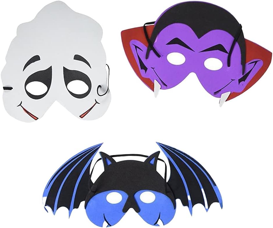 Foam Halloween Masks - 12pk : Clothing, Shoes & Jewelry