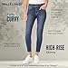 WallFlower Women's Flirty Curvy Skinny High Rise Insta Stretch Juniors Jeans (Standard and Plus), Pia, 0