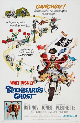 Image of Red Benson A4 POSTER (11.8/8.3 inch) (30/21 cm) - Blackbeard S Ghost 1968 Movie Film Poster Framed Rare Studio Decor Legend Visual