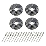 Dominator Racing Products 1202-BK Black Hood Pin Scuff Plates 4pc