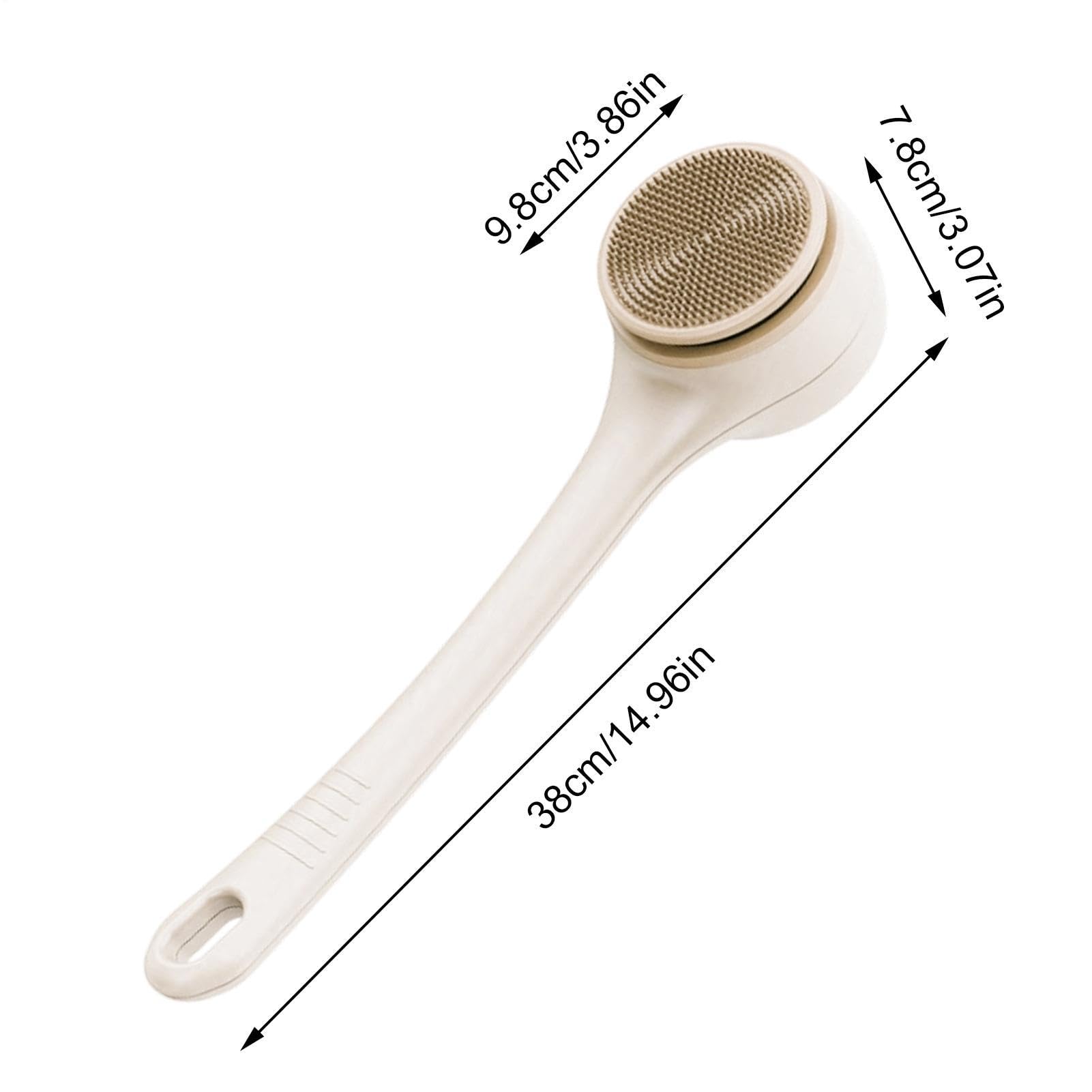 Scrubber Elettrico per la Schiena da Doccia Scrubber Rotante Per Gambe A 2 | Spazzola Scrub Per Corpo Impermeabile Con Doppia Impugnatura Bagno Spa e Cura Quotidiana della P