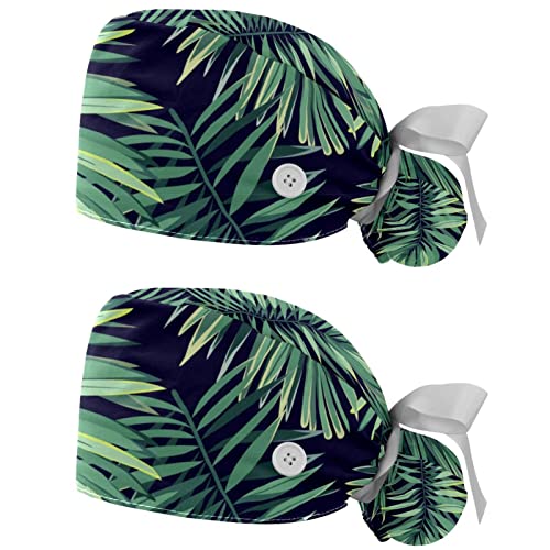 Chapeaux de travail anti-transpiration JDEZ casquettes feuilles vertes
