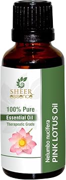 Pink Lotus Essential Oil - Nelumbo Nucifera, 100% Pure and Natural Therapeutic Grade Fragrance Oil, 5 ML to 1000 ML 100 ML
