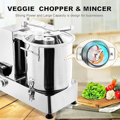 Procesador eléctrico de alimentos, picador multifunción de acero inoxidable para carne, verduras, frutas, frutos secos y granos, eficiente ayudante de cocina, 9 L