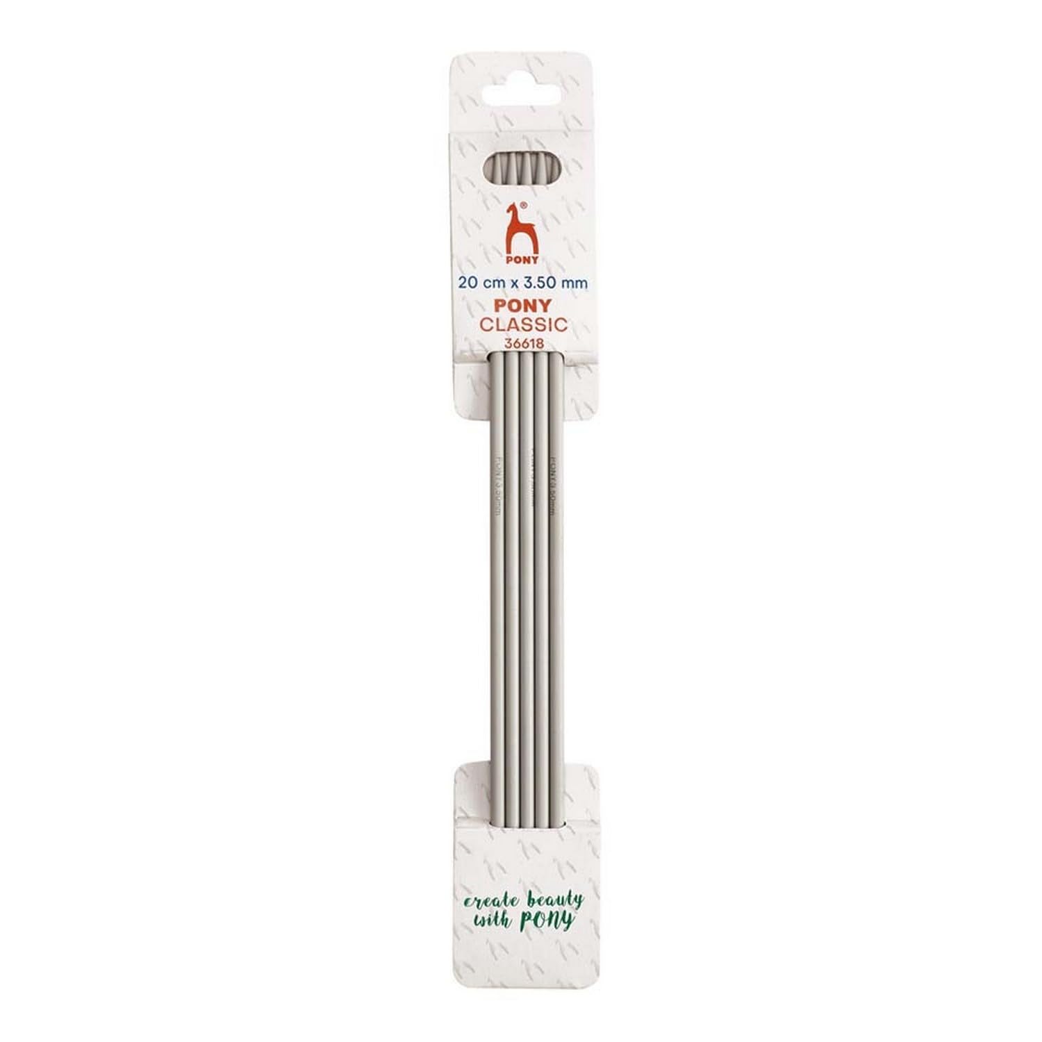 Pony Classic Double Pointed Needles Aluminium 20cm 3.5mm - 1pc