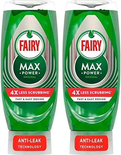 Fairy Max Power Original Washing Up Liquid, Pack of Two, 2 x 660 ml