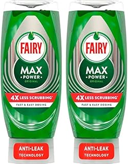 Fairy Max Power Original Washing Up Liquid, Pack of Two, 2 x 660 ml
