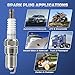 Iridium Spark Plugs 8 Pack 3186 TR5GP 7397 TR5IX Fit for Chevy Silverado 1500 5.3 Avalanche Suburban Tahoe Camaro Colorado,GMC Sierra 1500 Yukon,Cadillac Escalade,Ford F150,Hummer H2 H3 V8 4.8L-6.2L