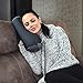 Wolf Essentials Microbead Bolster Tube Travel Pillow - Compact Neck Roll Pillow for Airplane, Car, or Home - Soft Lumbar Support Pillow - Pink