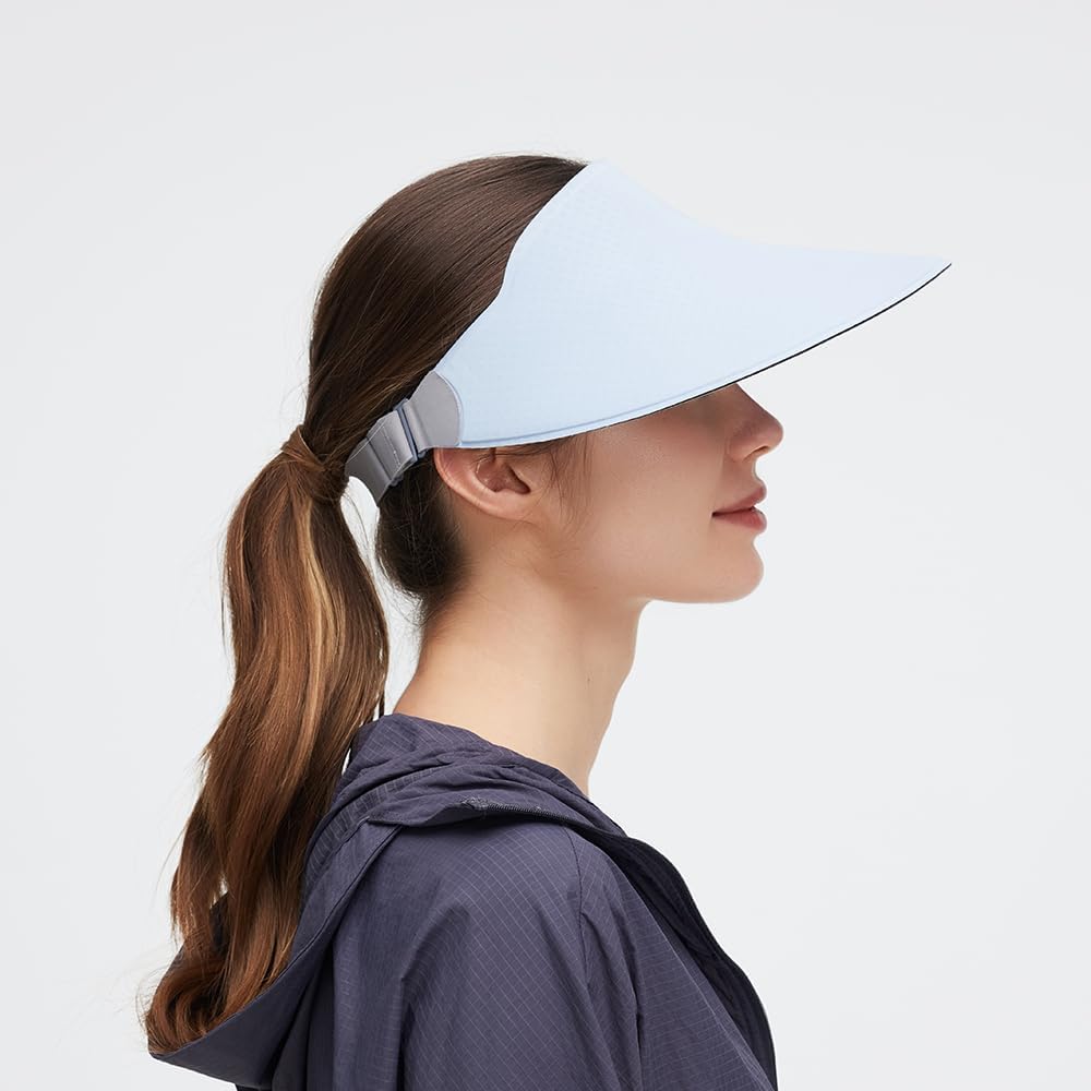 Sun Visors for Women Wide Brim Summer UV Protection Foldable Sun Hat UPF 50+ Beach Cap SNH5M133T - Image 4