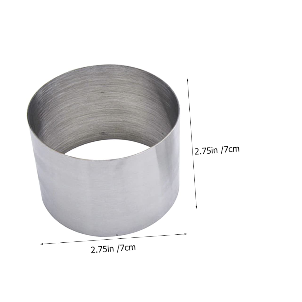 BRIGHTFUFU Stainless Steel Round Molds Cold Dishes Decoration Easy to Use Baking Molds