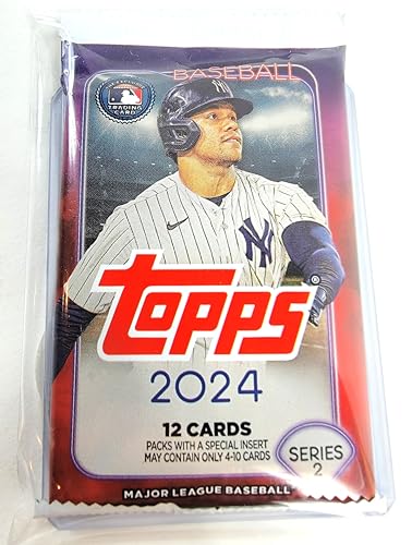 2024 Topps Series 2 Baseball MLB Blaster Value Pack with 12 Trading Cards + Toploader! STREETCARDS!