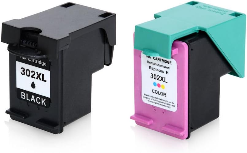 Ink Jungle 302 XL Black & Colour Remanufactured Ink Cartridge For HP ENVY 4528 Inkjet Printers