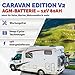 AGM Batterie 80Ah batterie 80 Ah 12V Mover Solarbatterie Camping Wohnmobil – Hochwertige Solar Batterien Akku Camping Batterie Wohnwagen battery AGM