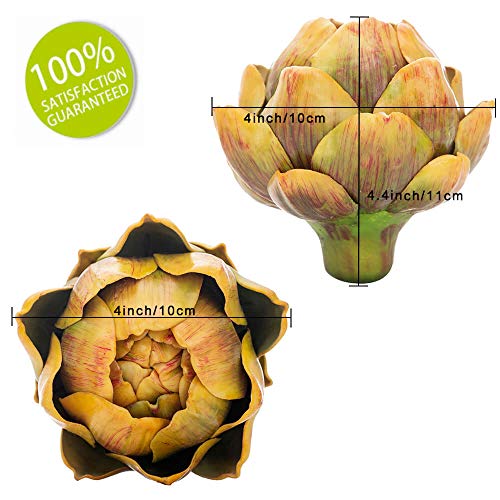image for [6-Pack] Large Artificial Artichoke Vegetables Decorations for Wedding