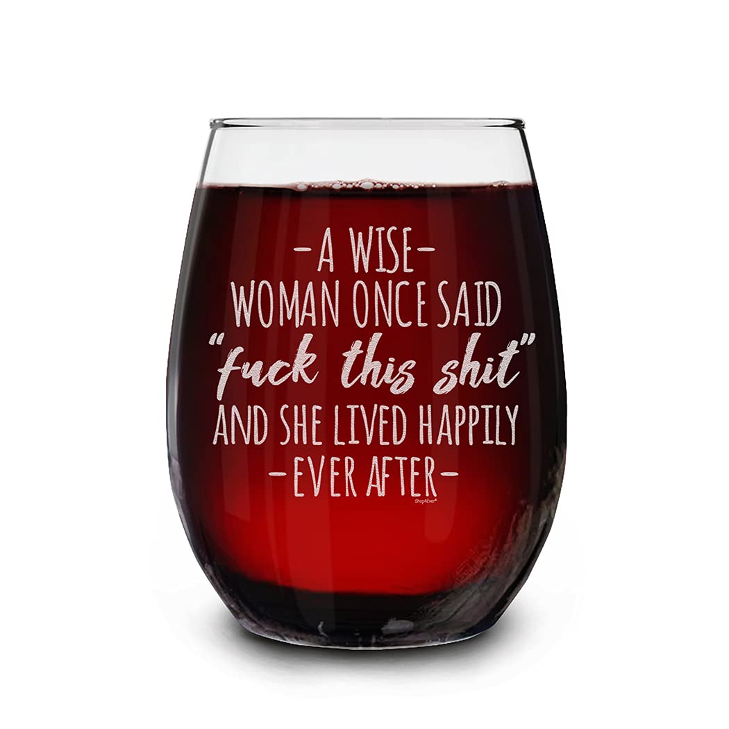 Shop4Ever Stemless Wine Glass