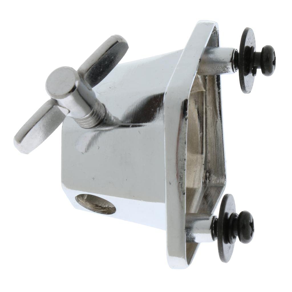 3 Piezas Chrome Floor Tom Drum Leg Bracket Musical Rack Parts Supplies 7x5cm
