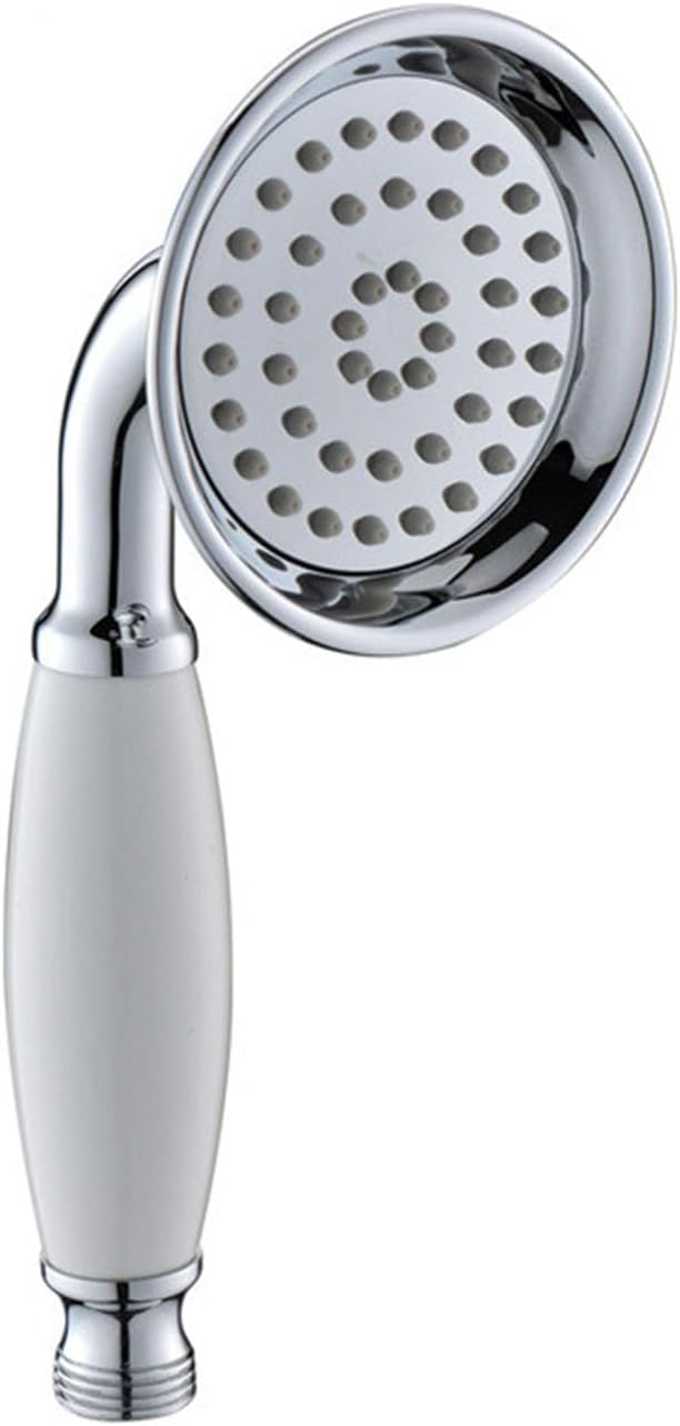 Vintage Hand Shower Head, Biveah Brass Telephone Shower Head High Pressure Clawfoot Tub Faucet Sprayer Replacement, Chrome, KHB025C