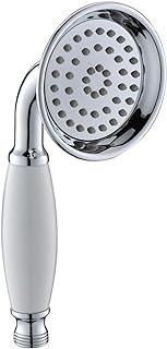 Vintage Hand Shower Head, Biveah Brass Telephone Shower Head High Pressure Clawfoot Tub Faucet Sprayer Replacement, Chrome, KHB025C