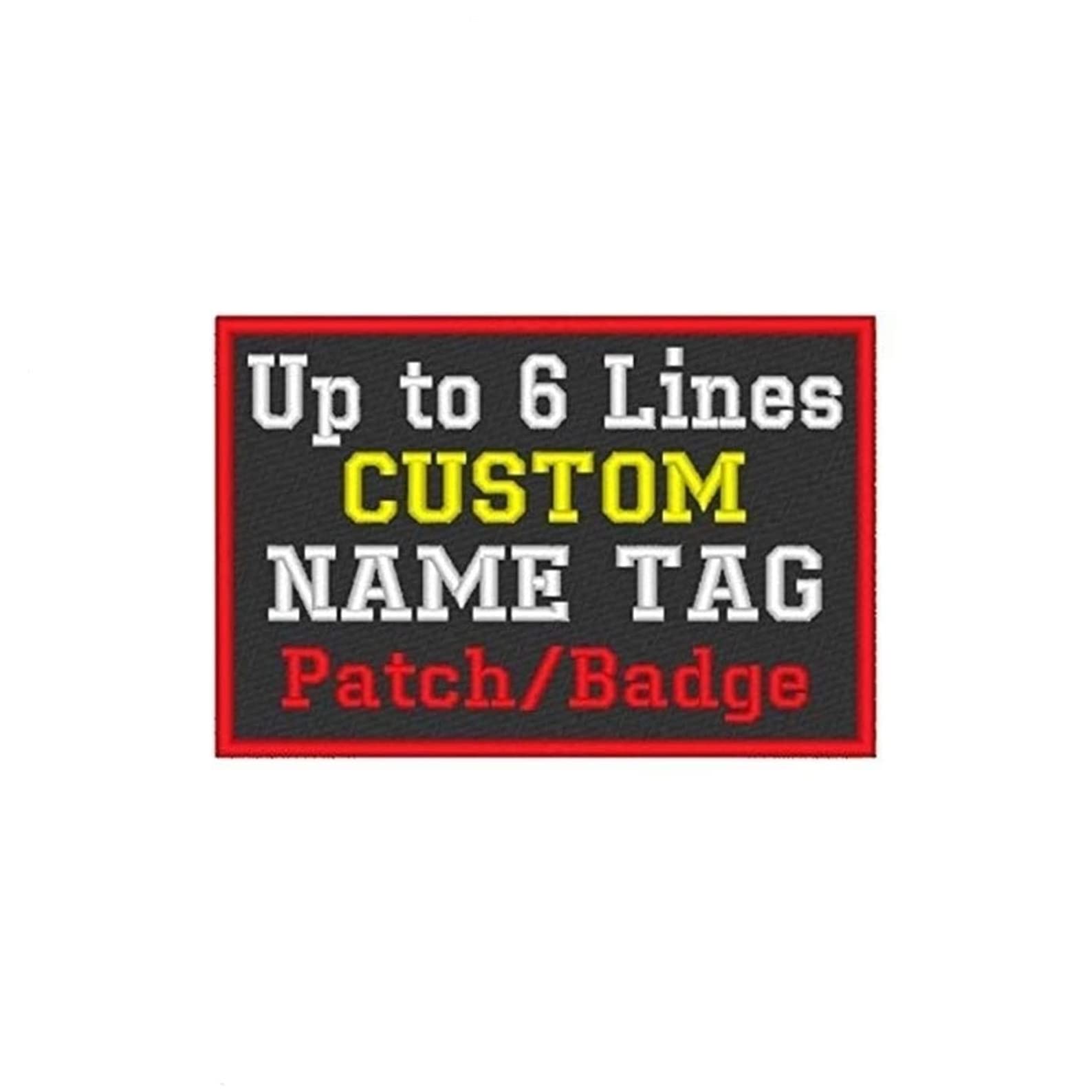 Custom Name Badge Custom Embroidered Name Tag Patch For Motorcycle Vests, Jackets & Bags – Sew-On Badge Name Patch - Foto 4