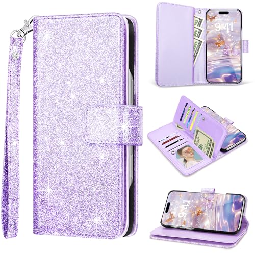 Fingic for iPhone 16 Plus Case Wallet with Card Holder Kickstand PU Leather - image 1