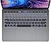 ProElife 2016-NEW Ultra Thin Silicone Keyboard Cover Skin for MacBook Pro 13" (A1706) MacBookPro 15" (A1707) with Multi-Touch Bar and Retina (1 pcs keyboard cover, Fade in Grey)
