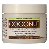 Advanced Clinicals Moisturizing Coconut Cream. Great Use As Body Lotion or Facial Moisturizer! Travel Size 2oz