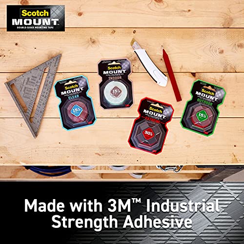 Scotch Indoor Mounting Tape, 0.75-In X 350-In, White, Holds Up To 10 Lbs, 2-Rolls, Ships In E-Ecommerce Packaging #TOP7