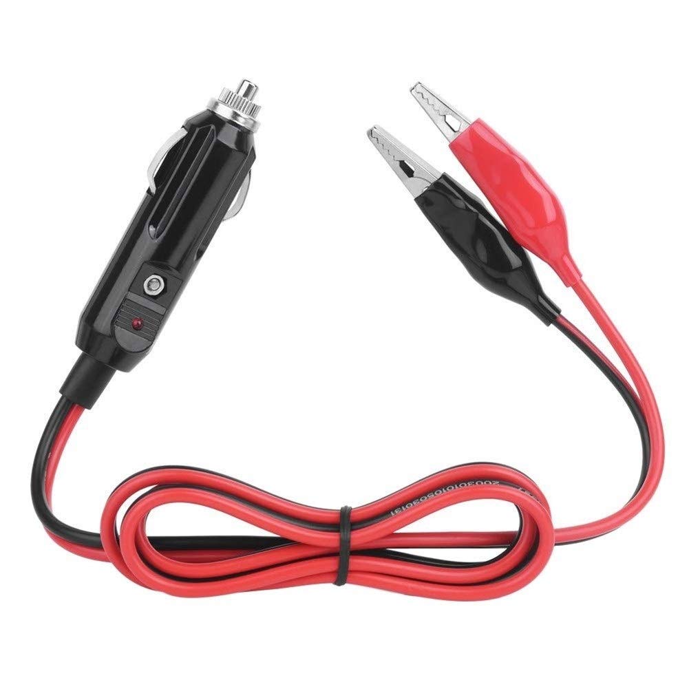 Amazon | シガーソケット 小さなワニ口クリップ15AWG銅線コア12V / 24V