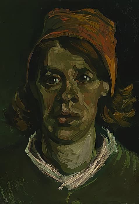 Affiches et Gravures Tête de femme Nuenen Van Gogh Impression Sur Toile Salon 60x90cm