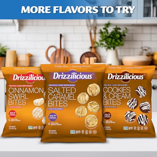 Drizzilicious Mini Rice Cakes Birthday Cake - Rice Crisps, Healthy Snack For Adults And Kids, Flavored Rice Cakes, Vegan, Gluten Free thumb #7