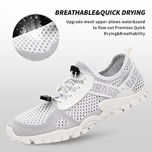 Image of SOBASO Water Shoes Women Men Quick Drying Swim Beach Aqua Shoes for Water Sport Diving Hiking Sailing Travel