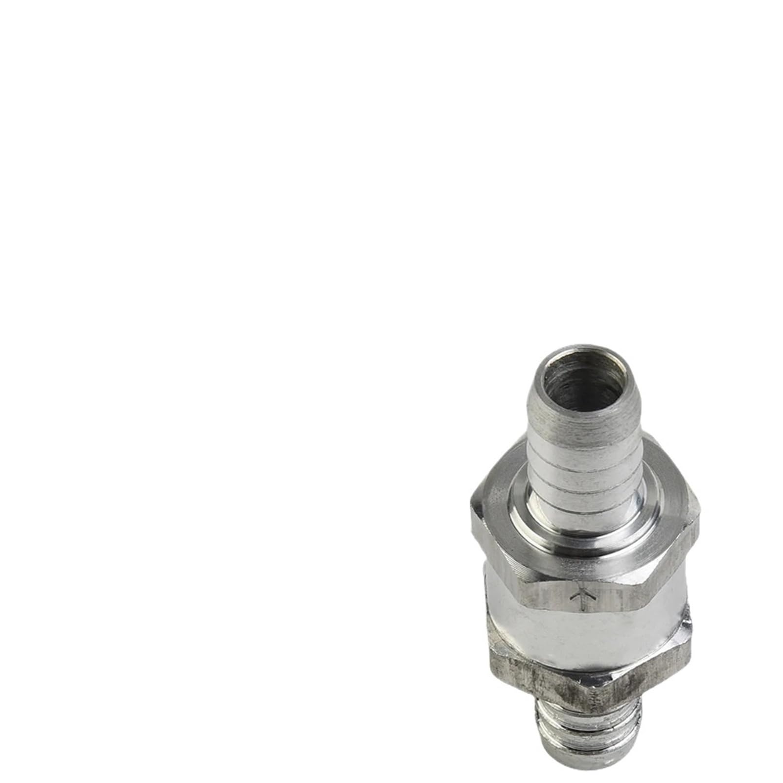 Clapet anti-retour 10mm en alu argenté pour tube de carburant