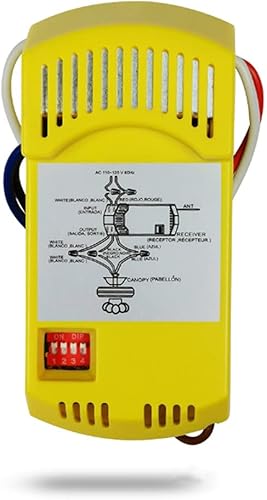 Miniatura 9 de Hampton Bay - Kit de control remoto de ventilador de techo, control remoto universal con atenuador de luz, funciona con ventiladores de techo de CA