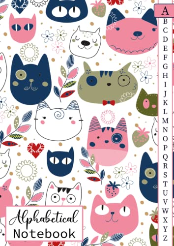 Alphabetical Notebook: 4 pages per letter /A4 Size /105 pages. Large Lined-Journal Organizer Printed, Alphabetic Notebook. Lined Journal Notebook for Journaling Writing Note Taking Diary and Planner